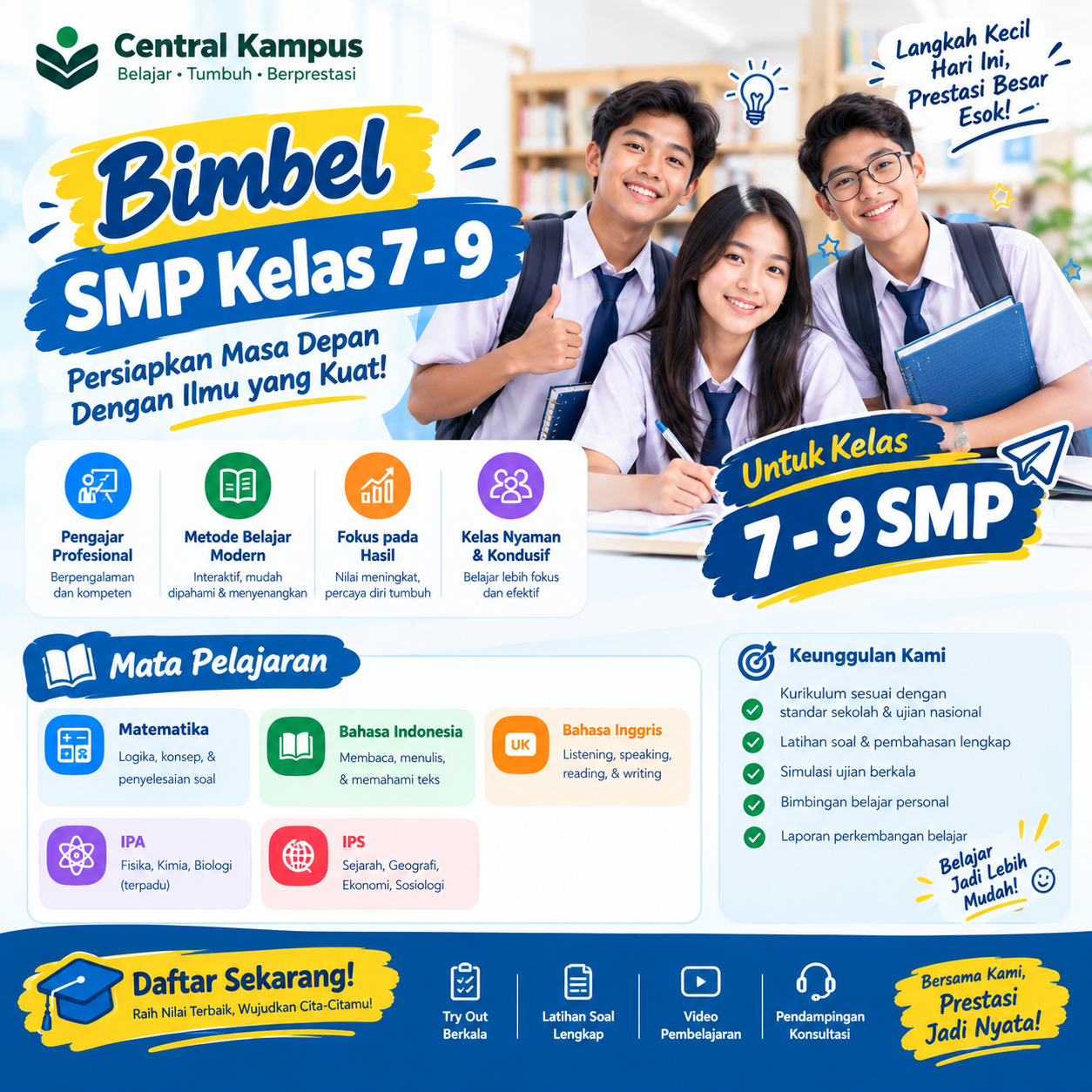 Bimbel Kelas 9 SMP - Sukses UN